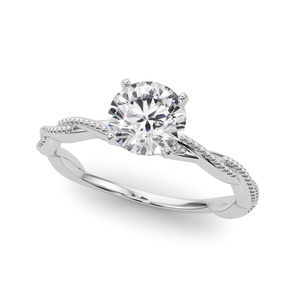 Solitaire Engagement Ring - 14K, Size 7.0 (Setting Only)
