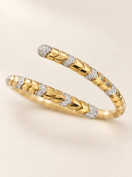Italian Charm Diamond Bracelet in 18k Yellow Gold