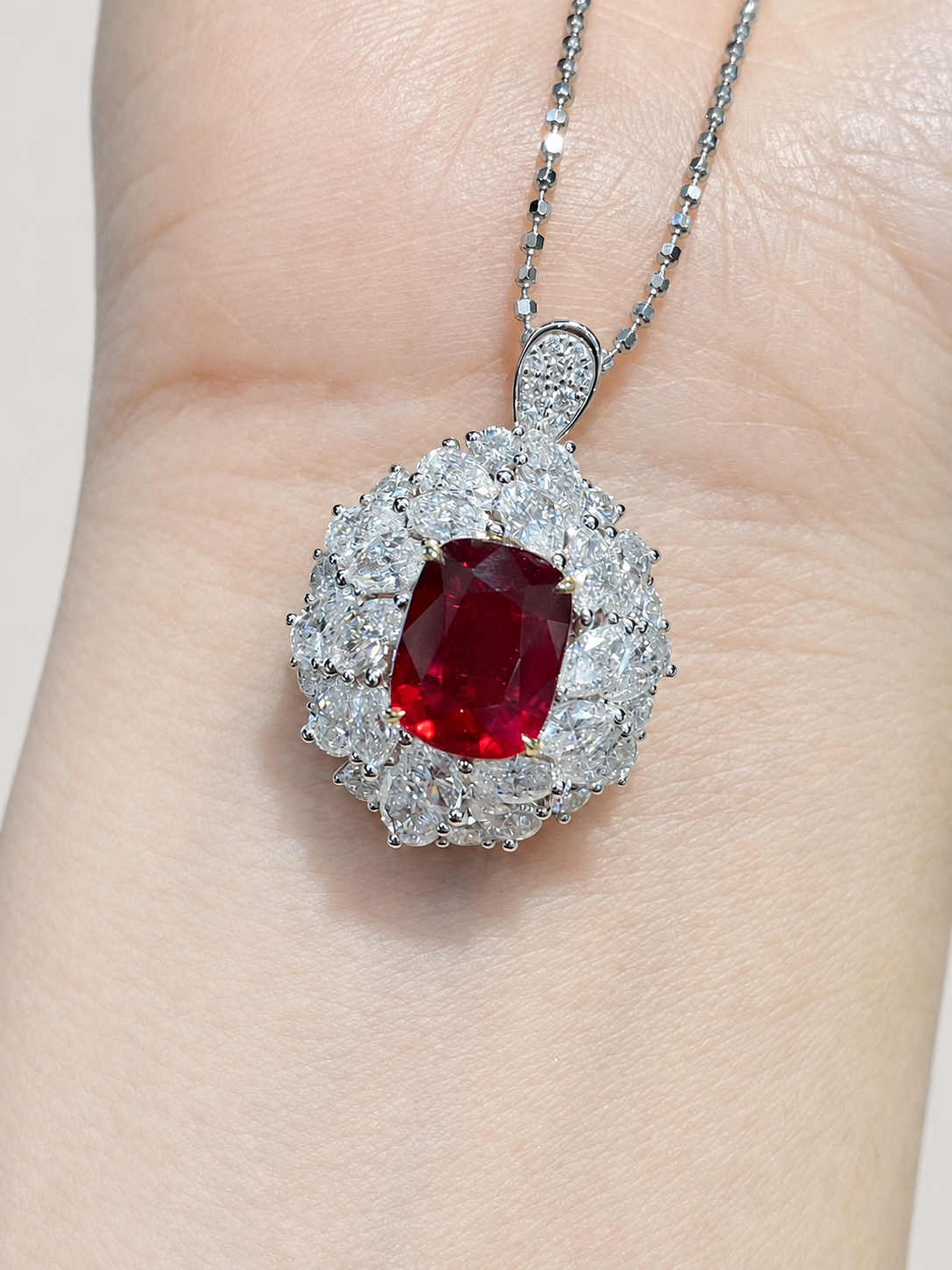 3.04 Carat No-Heat Pigeon Blood Ruby Convertible Ring & Pendant