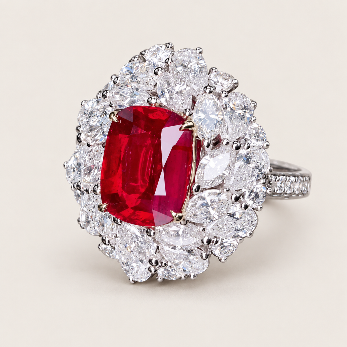 3.04 Carat No-Heat Pigeon Blood Ruby Convertible Ring & Pendant